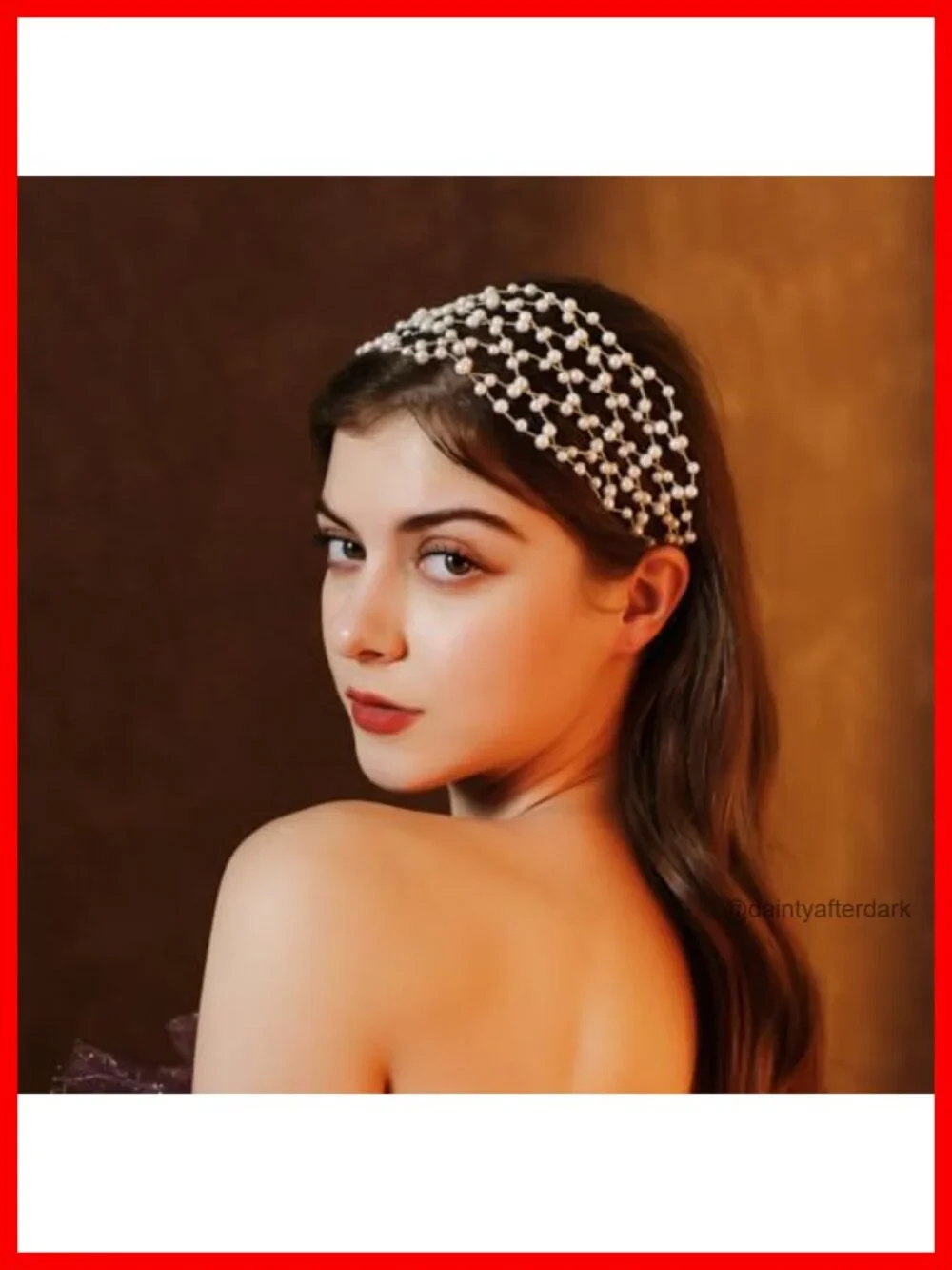 Vintage Pearl and Alloy Bridal Hair Mesh Headpiece for Wedding